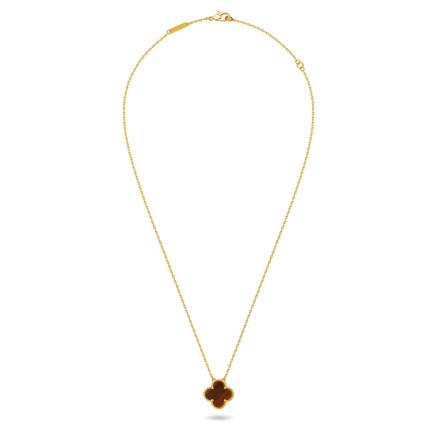 Custom 10K Single Clover Necklace