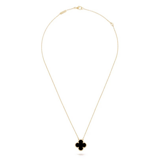 Custom 10K Single Clover Necklace